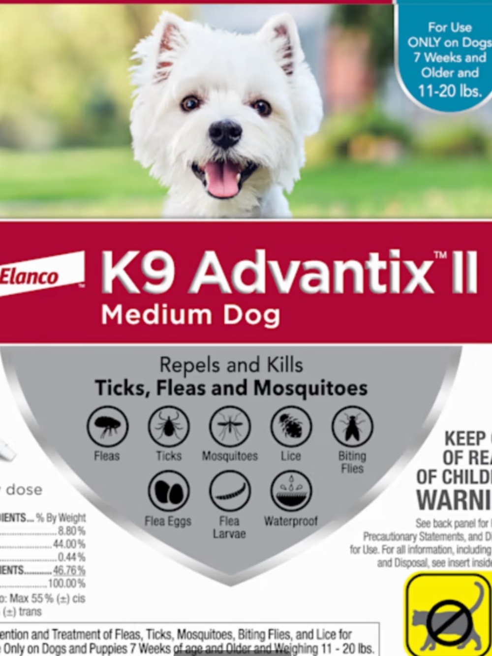 SOLD K9 Advantix II Elanco Vet-Recommended Flea Tick & Mosquito One monthly dose - Picture 1 of 1